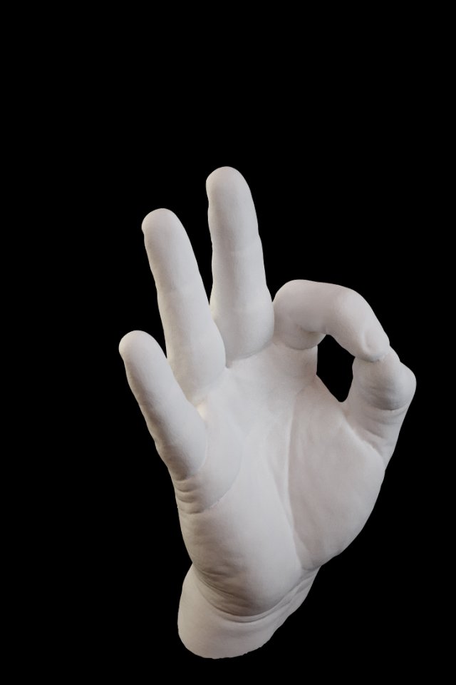 hand ok 3D Модель .c4d .max .obj .3ds .fbx .stl .blend 