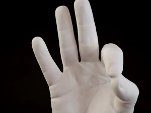 m&atilde;o ok Modelo 3D
