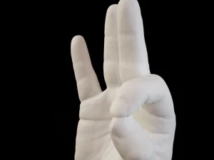 m&atilde;o ok Modelo 3D