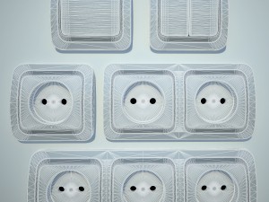 china switches and sockets 3D 模型
