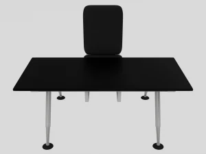 desk and chair set 3D Model