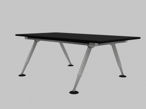 desk and chair set Model 3D