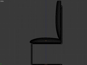 desk and chair set Model 3D