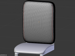 desk and chair set Model 3D