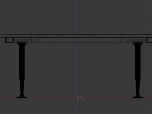 desk and chair set Model 3D