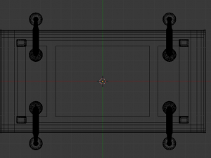 desk and chair set Model 3D