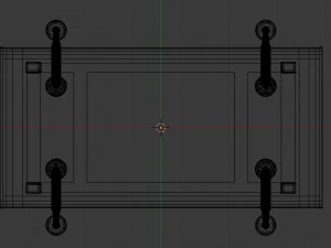 desk and chair set 3D Model