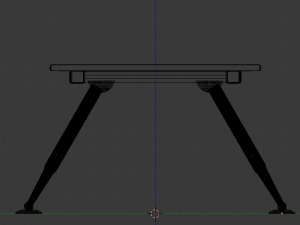 desk and chair set Model 3D