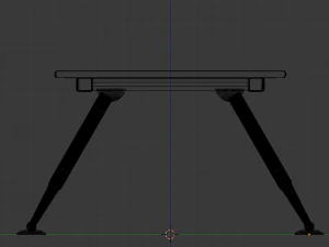 desk and chair set 3D Model