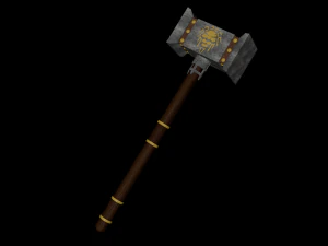 wow marteau du paladin Modèle 3D