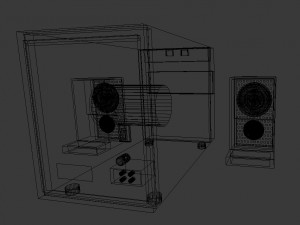 home theater Modelo 3D