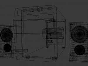 home theater Modelo 3D