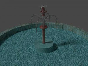 small fountain 3D Model