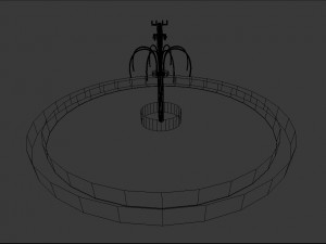 small fountain 3D Modell