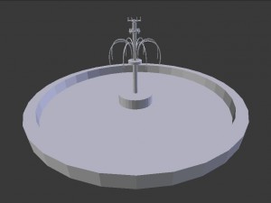 small fountain 3D Modell