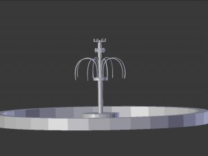 small fountain 3D Modell