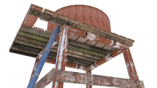 water tank Model 3D .c4d .max .obj .3ds .fbx .stl .blend 