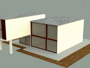 exterior moderno Modelo 3D