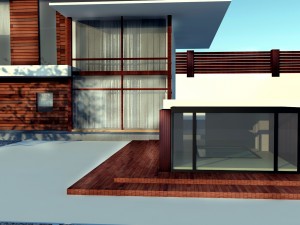 modern architecture house Model 3D