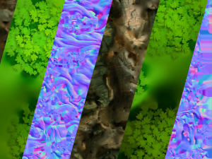low poly forest trees Model 3D