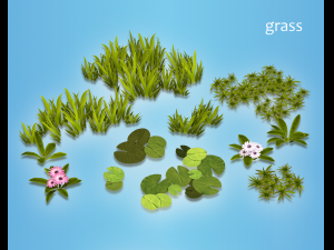 flowers and plants are low poly 25 objects 3D Model