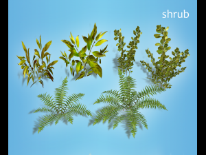 flowers and plants are low poly 25 objects 3D Model