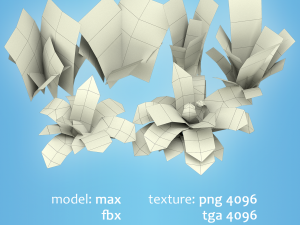 flowers and plants are low poly 25 objects 3D Model