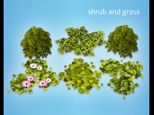 flowers and plants are low poly 25 objects 3D Model