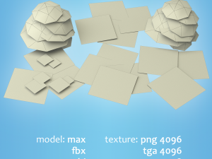 flowers and plants are low poly 25 objects 3D Model
