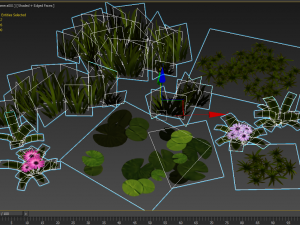flowers and plants are low poly 25 objects 3D Model