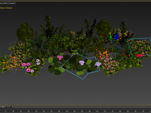 flowers and plants are low poly 25 objects 3D Model