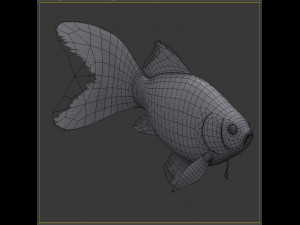 Fish Cyprinus Carpio Low-poly 3D Model