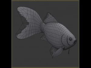 Fish Cyprinus Carpio Low-poly 3D Model