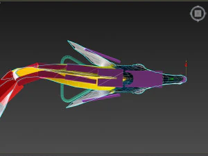 Fish Forcipiger Flavissimus Low-poly 3D Model