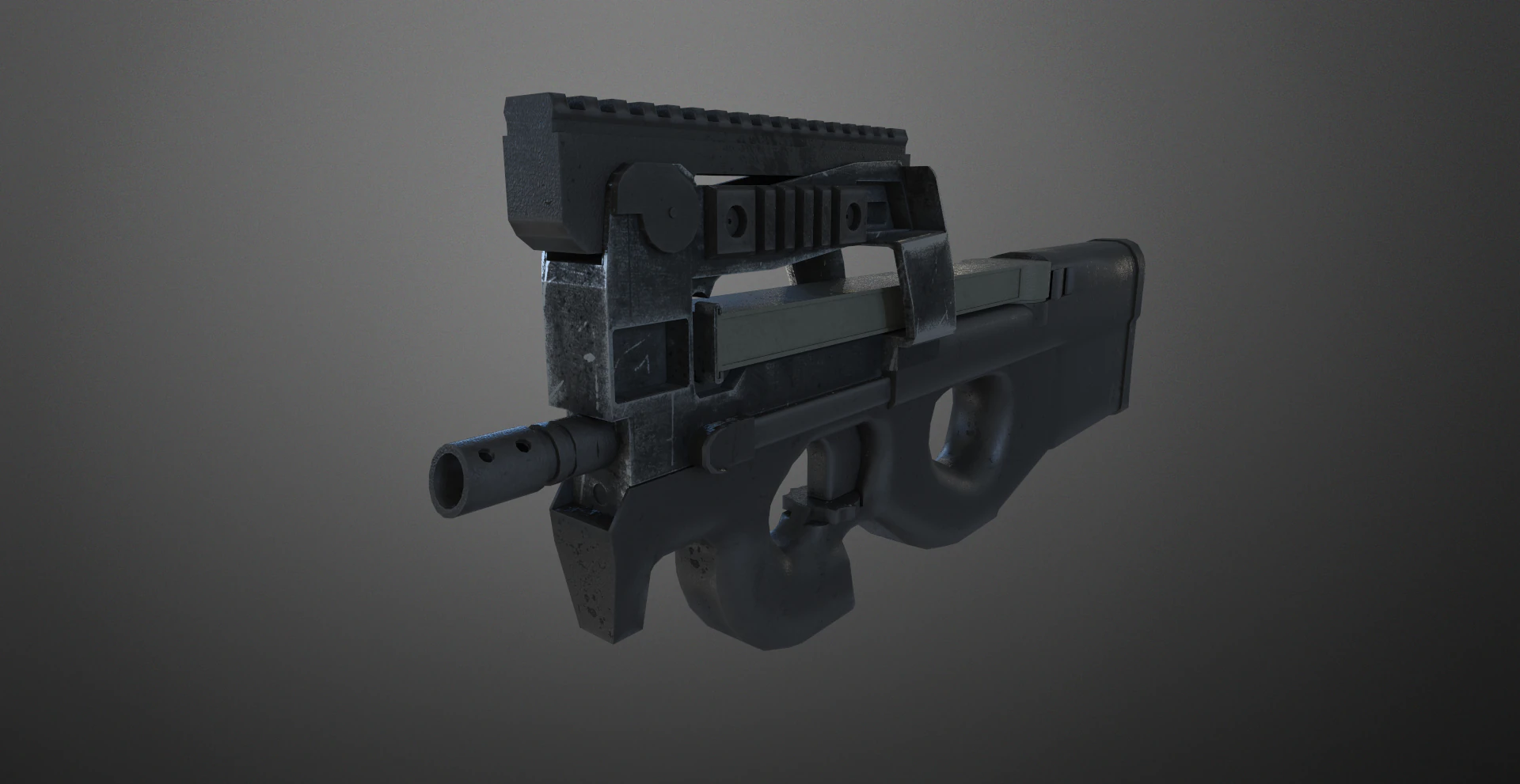 P 90 3D Model .c4d .max .obj .3ds .fbx .stl .blend