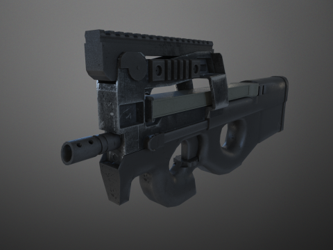 P 90 3D 모델