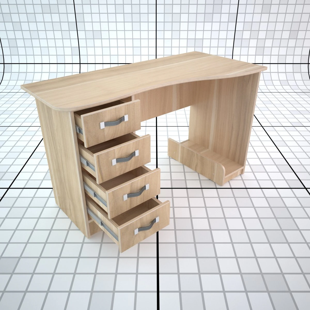desk irin 3D Model .c4d .max .obj .3ds .fbx .stl .blend 