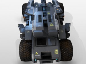 police armoured fighting vehicle 3D 模型