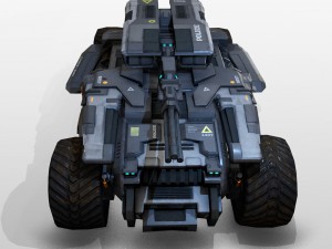police armoured fighting vehicle 3D 模型