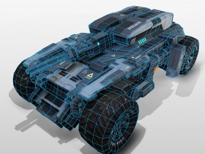 police armoured fighting vehicle 3D 模型