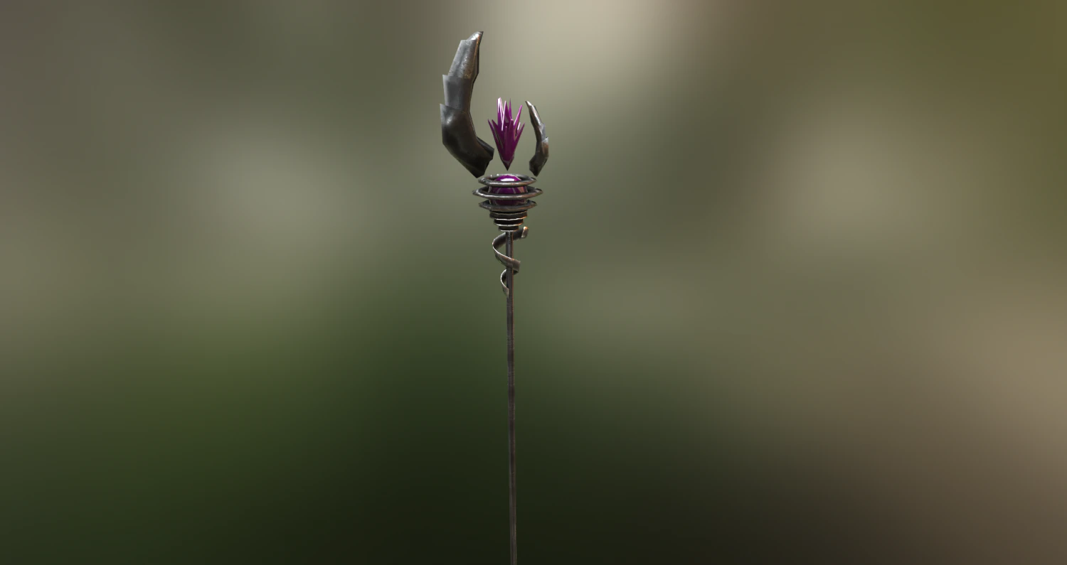 mage staff 3D Model .c4d .max .obj .3ds .fbx .stl .blend 