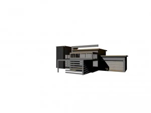 modern house 02 3D Model