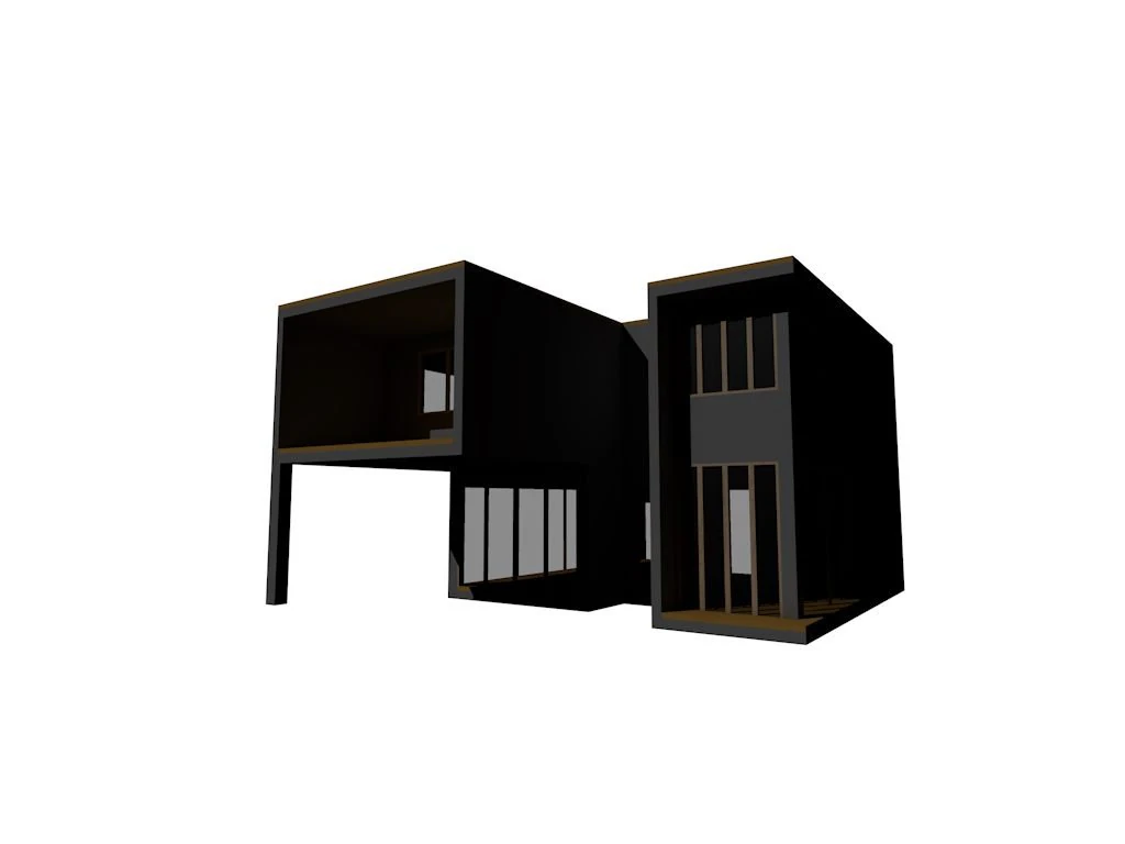 modern house 04 3D Model .c4d .max .obj .3ds .fbx .stl .blend 