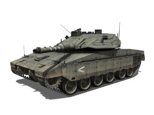 tank merkava iv Modelo 3D