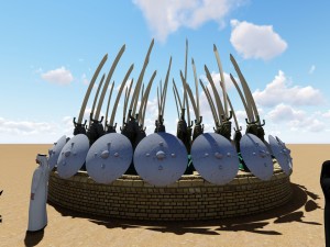 monument of swords 3Dモデル