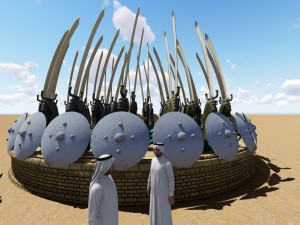 monument of swords 3D Модель