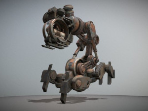 mech neck walker - blender game engine and unity 3d Model 3D