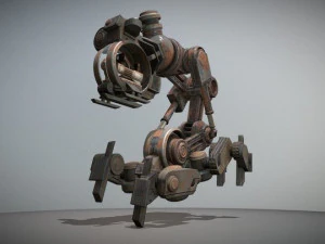 mech neck walker - blender game engine and unity 3d 3D Model