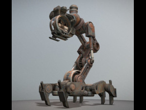mech neck walker - blender game engine and unity 3d Model 3D