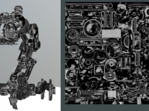 mech neck walker - blender game engine and unity 3d Model 3D